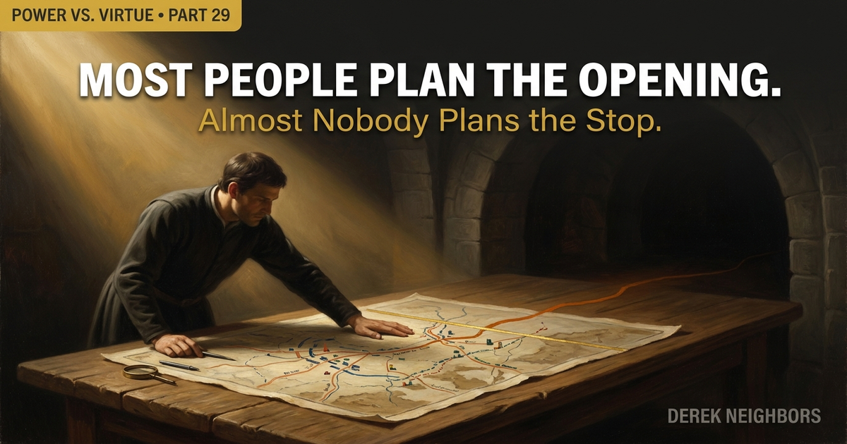 Most People Plan the Opening. Almost Nobody Plans the Stop.