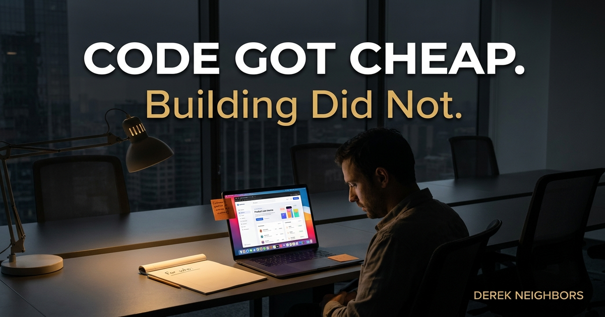 Code Got Cheap. Building Did Not.