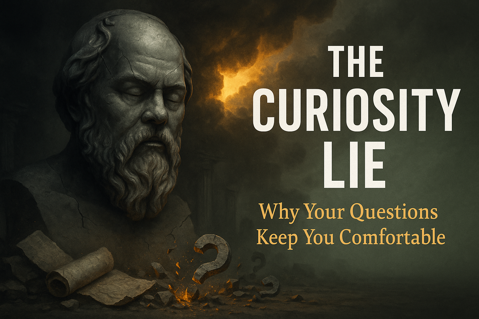 The Curiosity Lie: Why Your Questions Keep You Comfortable