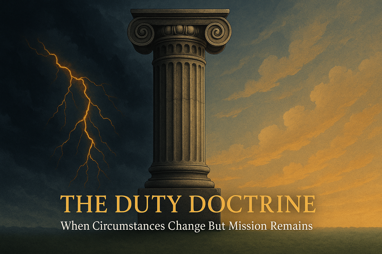 The Duty Doctrine: When Circumstances Change But Mission Remains