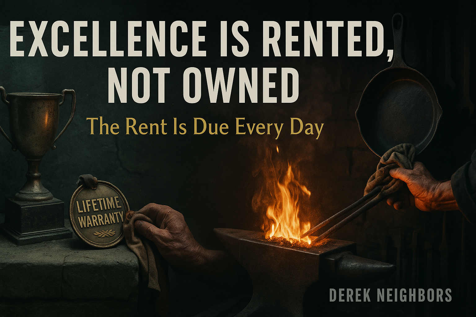 Excellence Is Rented, Not Owned: The Rent Is Due Every Day
