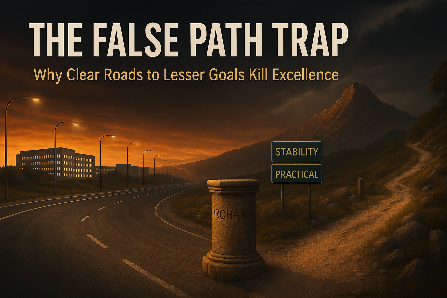 The False Path Trap: Why Clear Roads to Lesser Goals Kill Excellence