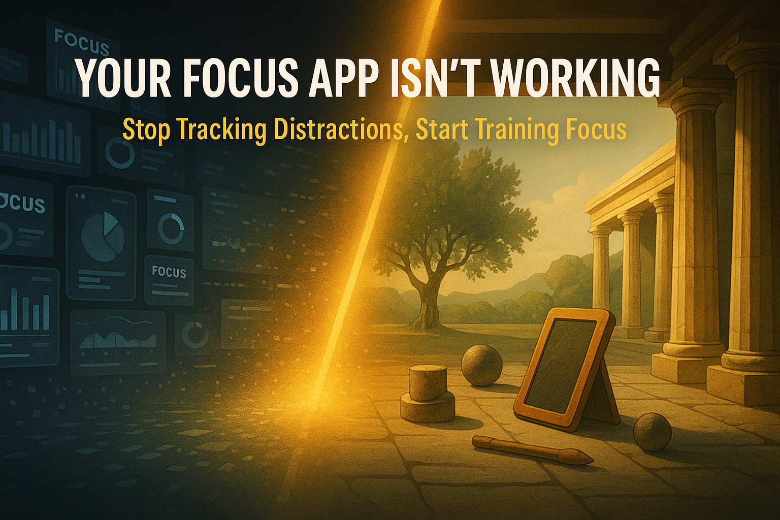 Your Focus App Isn't Working: Stop Tracking Distractions, Start Training Focus