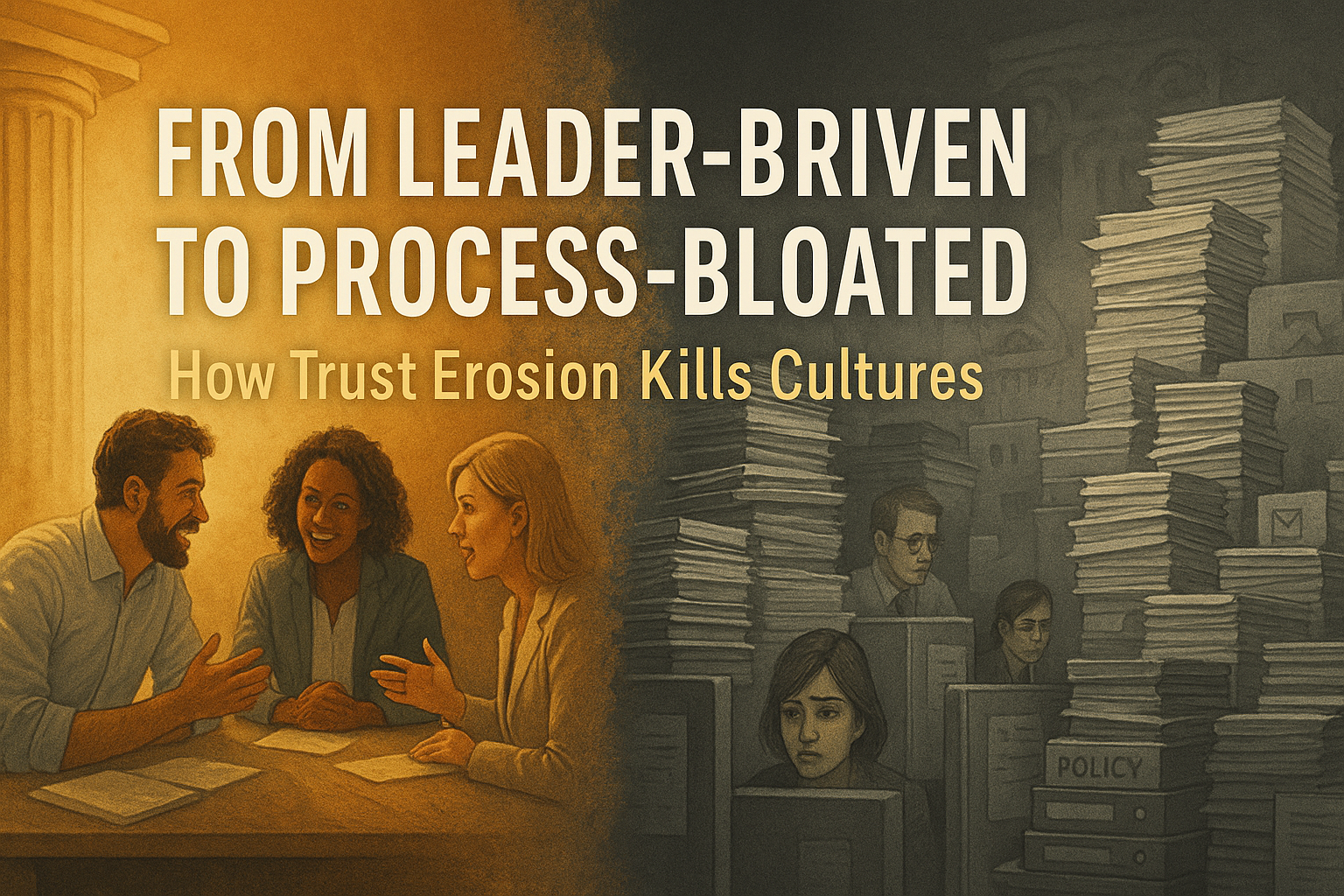 From Leader Driven to Process Bloated: How Trust Erosion Kills Cultures