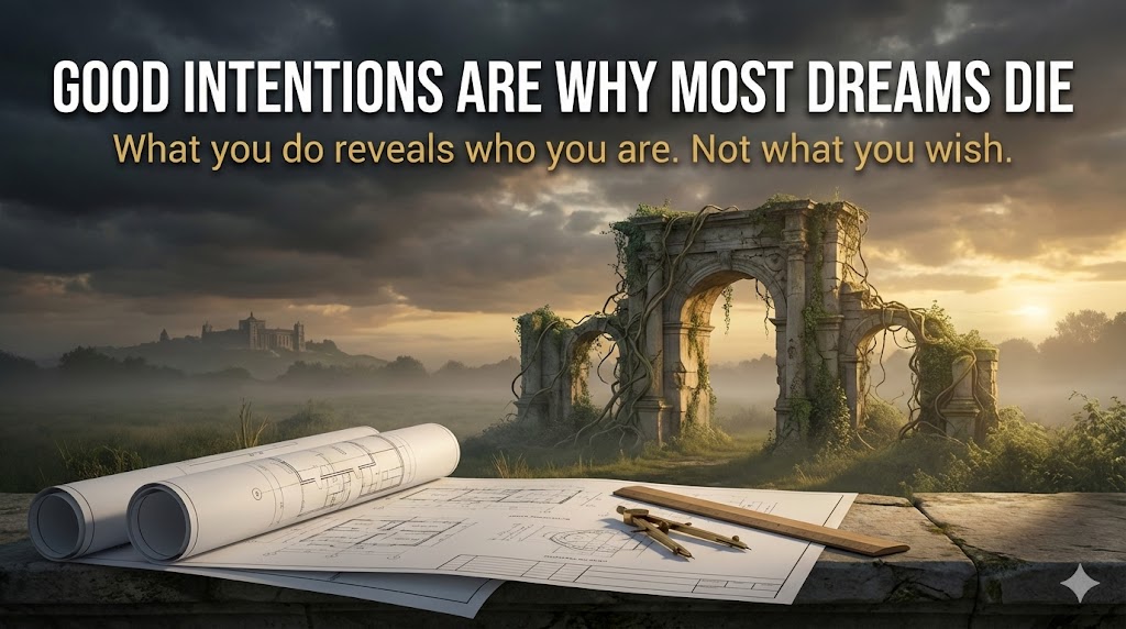 Good Intentions Are Why Most Dreams Die