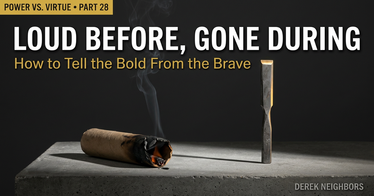 Loud Before, Gone During: How to Tell the Bold From the Brave