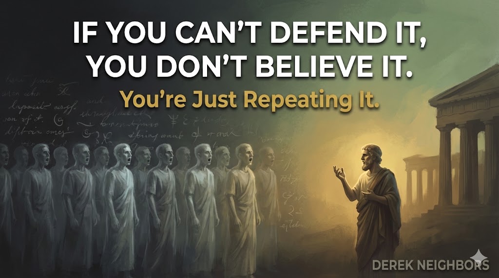 If You Can't Defend It, You Don't Believe It. You're Just Repeating It.