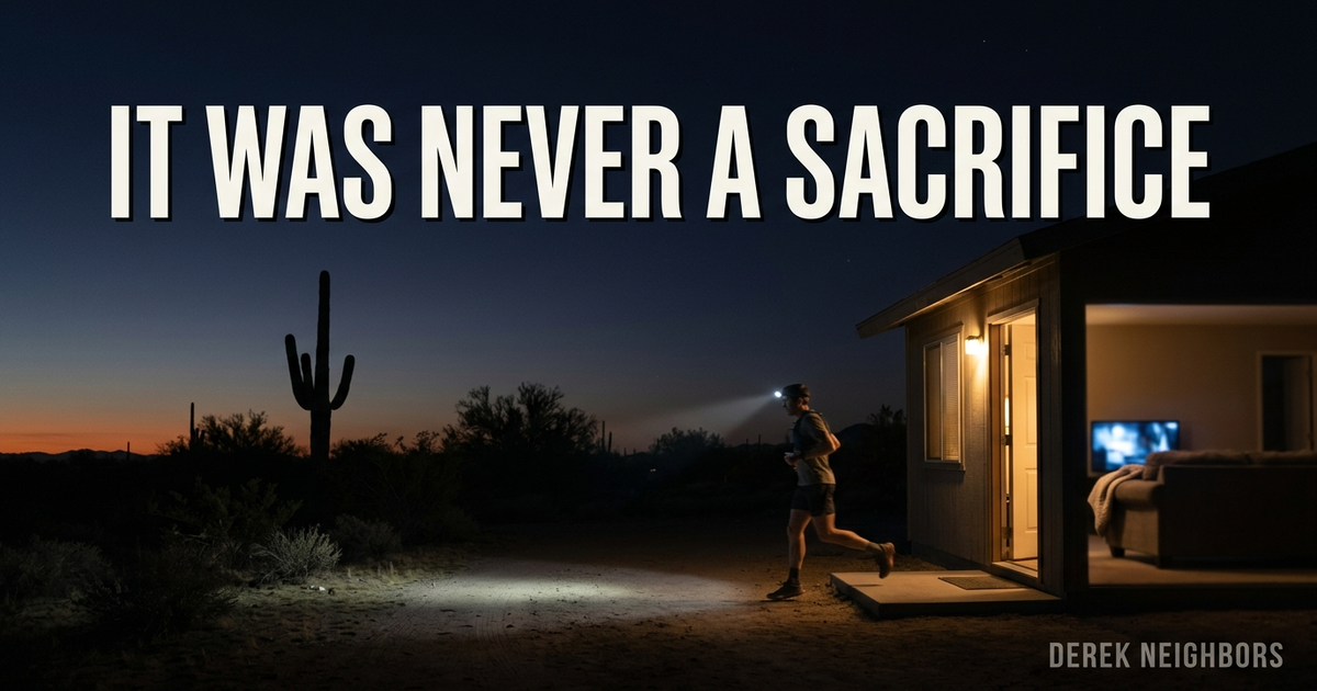 It Was Never a Sacrifice