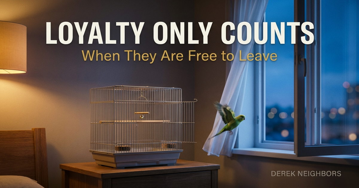 Loyalty Only Counts When They Are Free to Leave