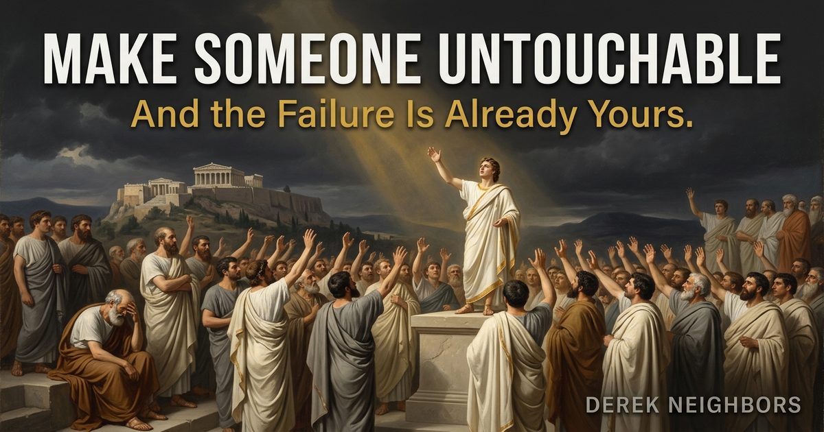 Make Someone Untouchable and the Failure Is Already Yours