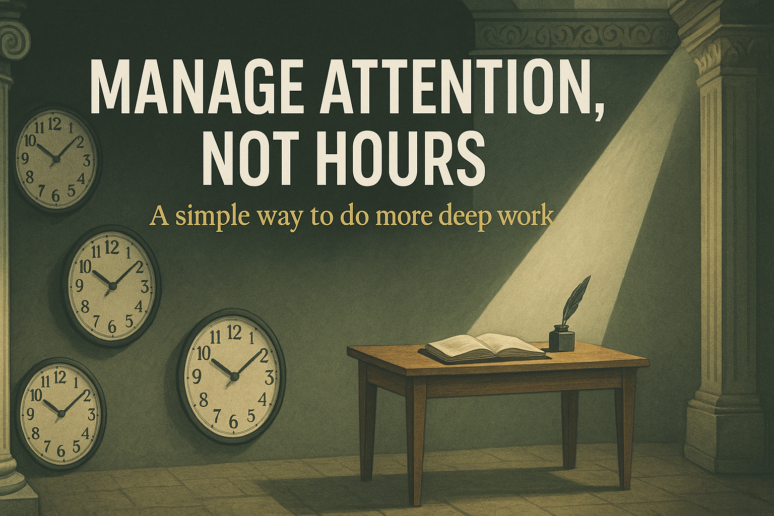 Manage Attention, Not Hours: How to Do Work That Matters