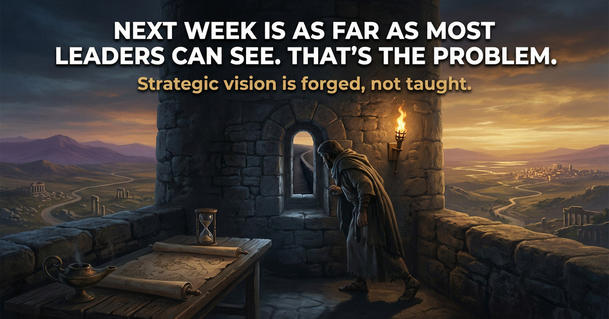 Next Week Is As Far As Most Leaders Can See. That's the Problem.