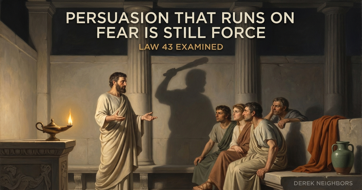 Persuasion That Runs on Fear Is Still Force