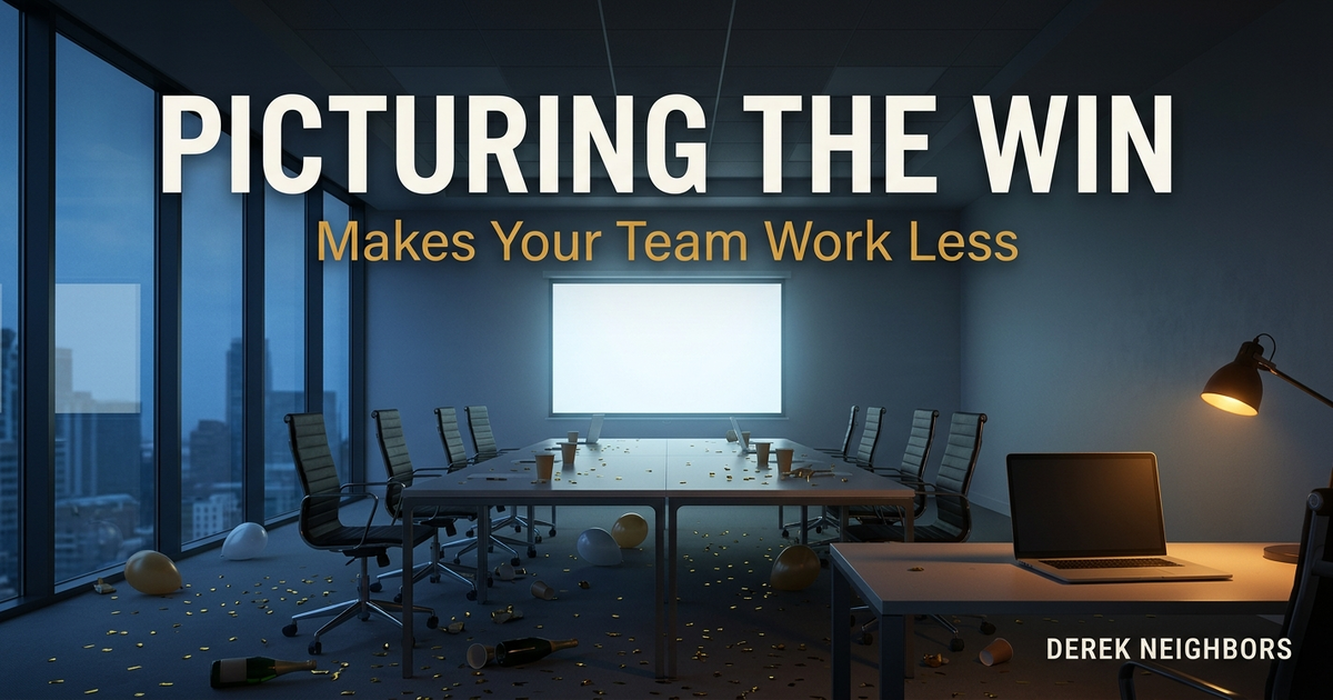 Picturing the Win Makes Your Team Work Less
