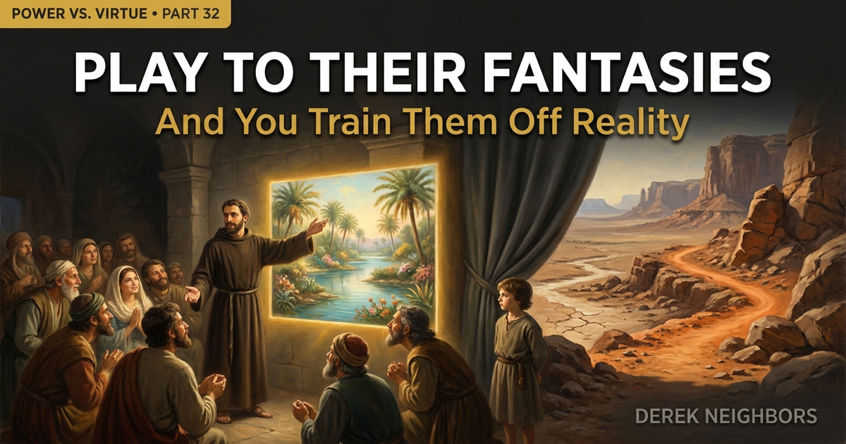 Play to Their Fantasies and You Train Them Off Reality