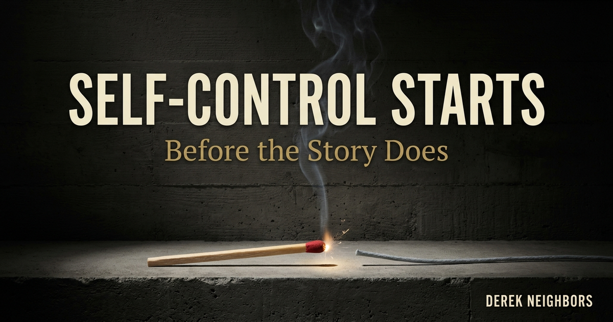 Self-Control Starts Before the Story Does