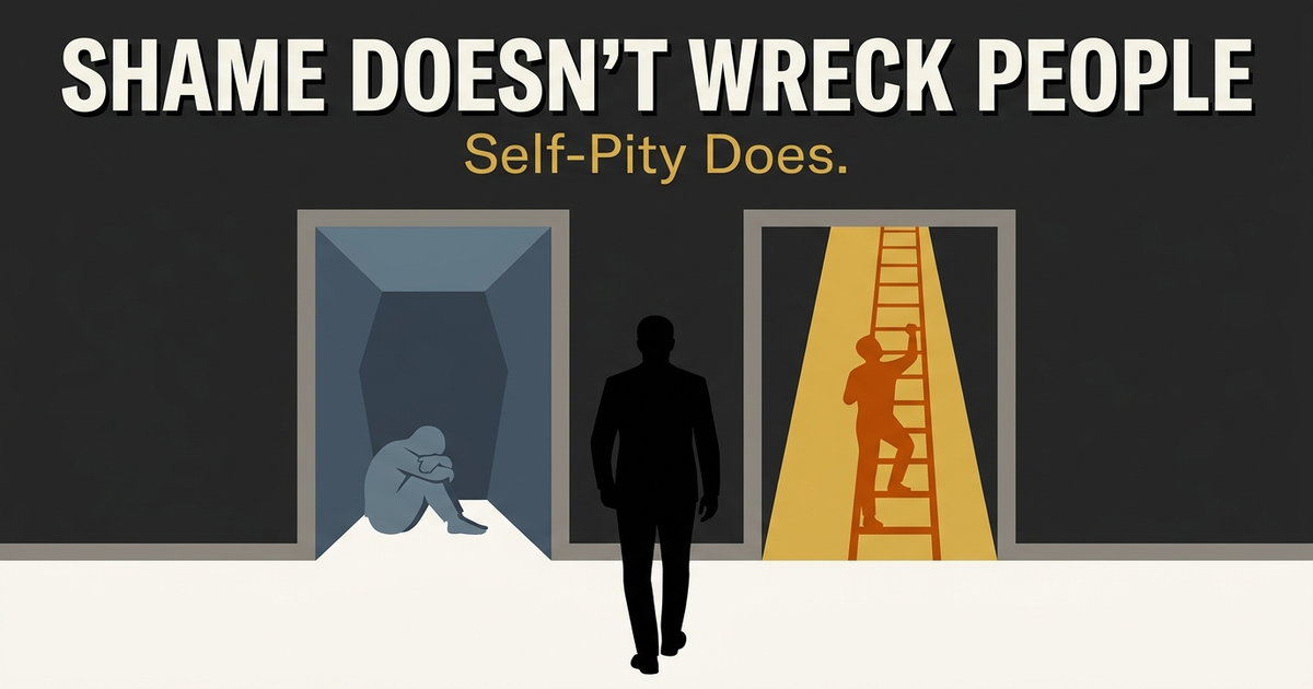 Shame Doesn't Wreck People. Self-Pity Does.