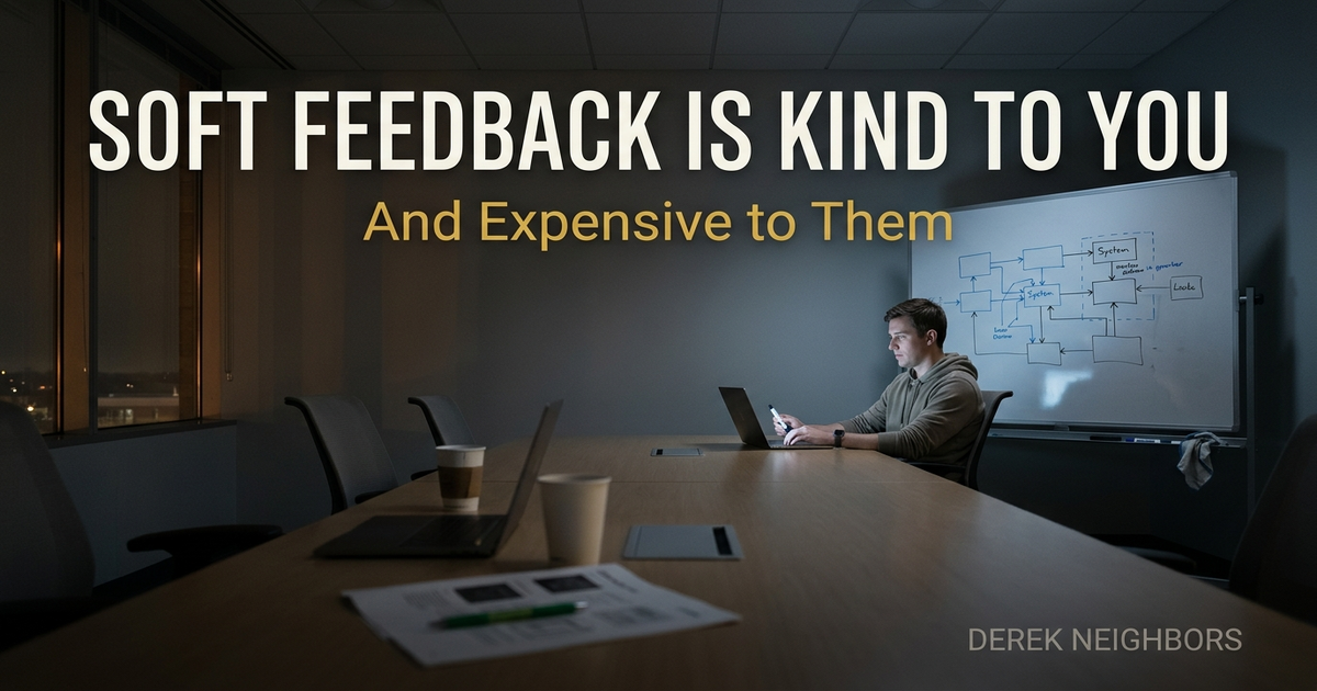 Soft Feedback Is Kind to You and Expensive to Them
