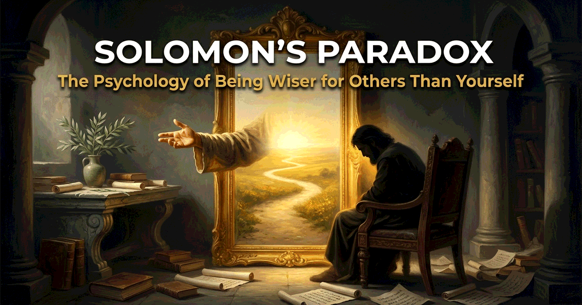 Solomon's Paradox: The Psychology of Being Wiser for Others Than Yourself