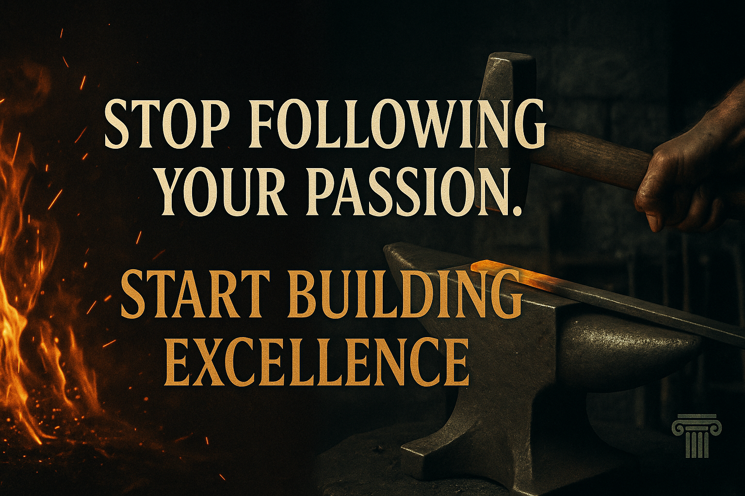 Stop Following Your Passion. Start Building Excellence.