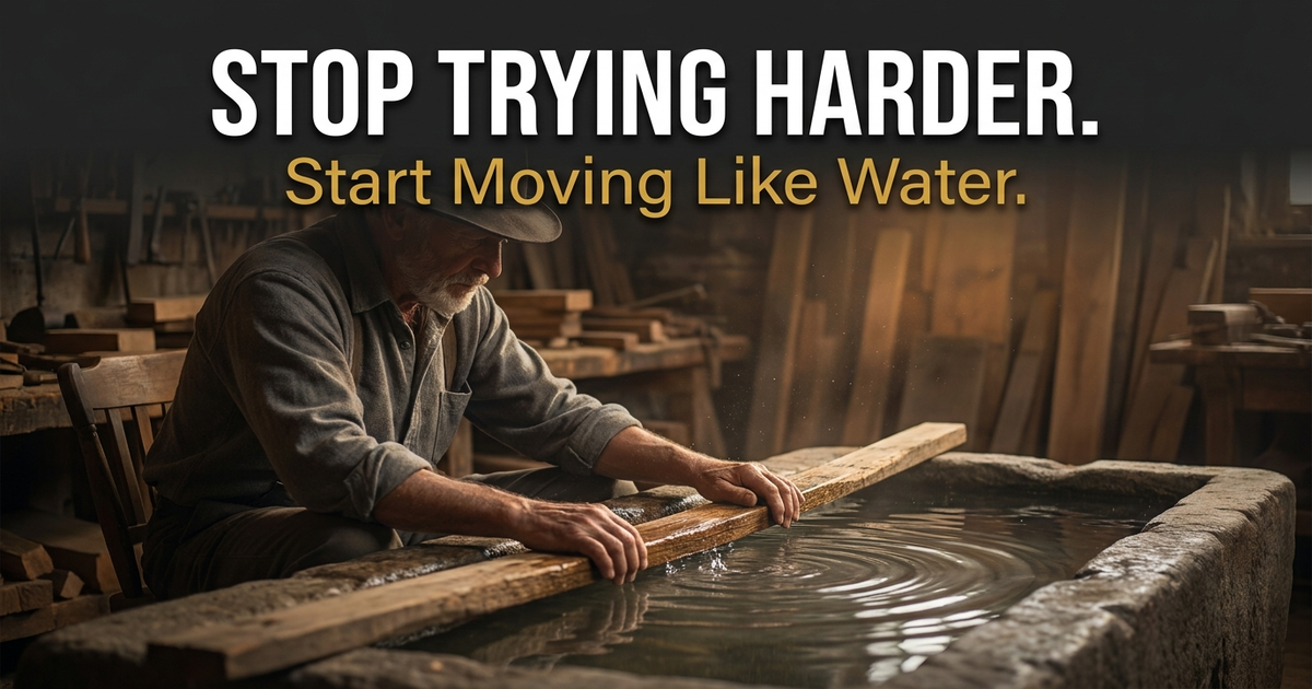Stop Trying Harder. Start Moving Like Water.