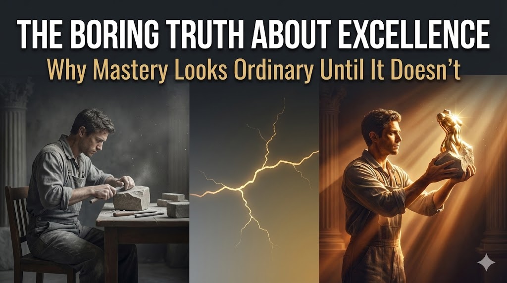 The Boring Truth About Excellence: Why Mastery Looks Ordinary Until It Doesn't