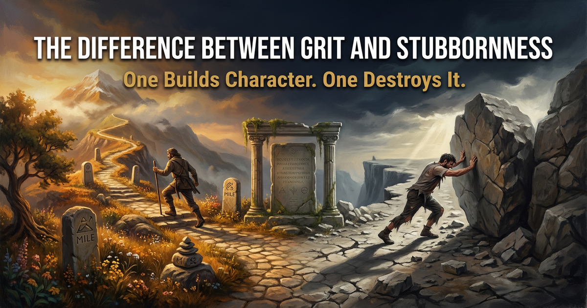 The Difference Between Grit and Stubbornness (One Builds Character, One Destroys It)