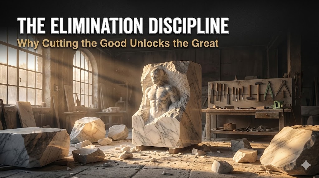 The Elimination Discipline: Why Cutting the Good Unlocks the Great