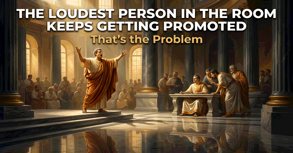 The Loudest Person in the Room Keeps Getting Promoted. That's the Problem.