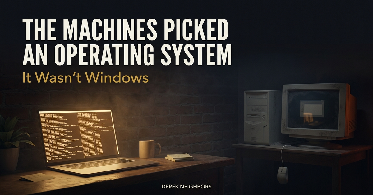 The Machines Picked an Operating System. It Wasn't Windows.