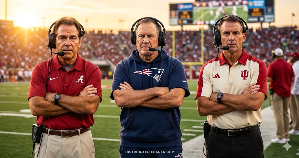 Saban, Belichick, and Cignetti: Three coaches who built dynasties through distributed leadership