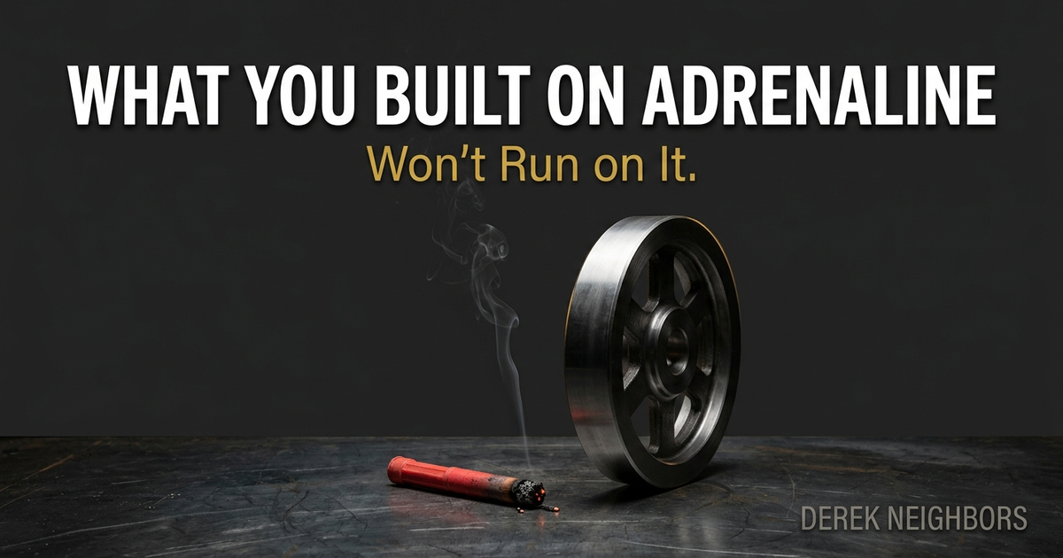 What You Built on Adrenaline Won't Run on It