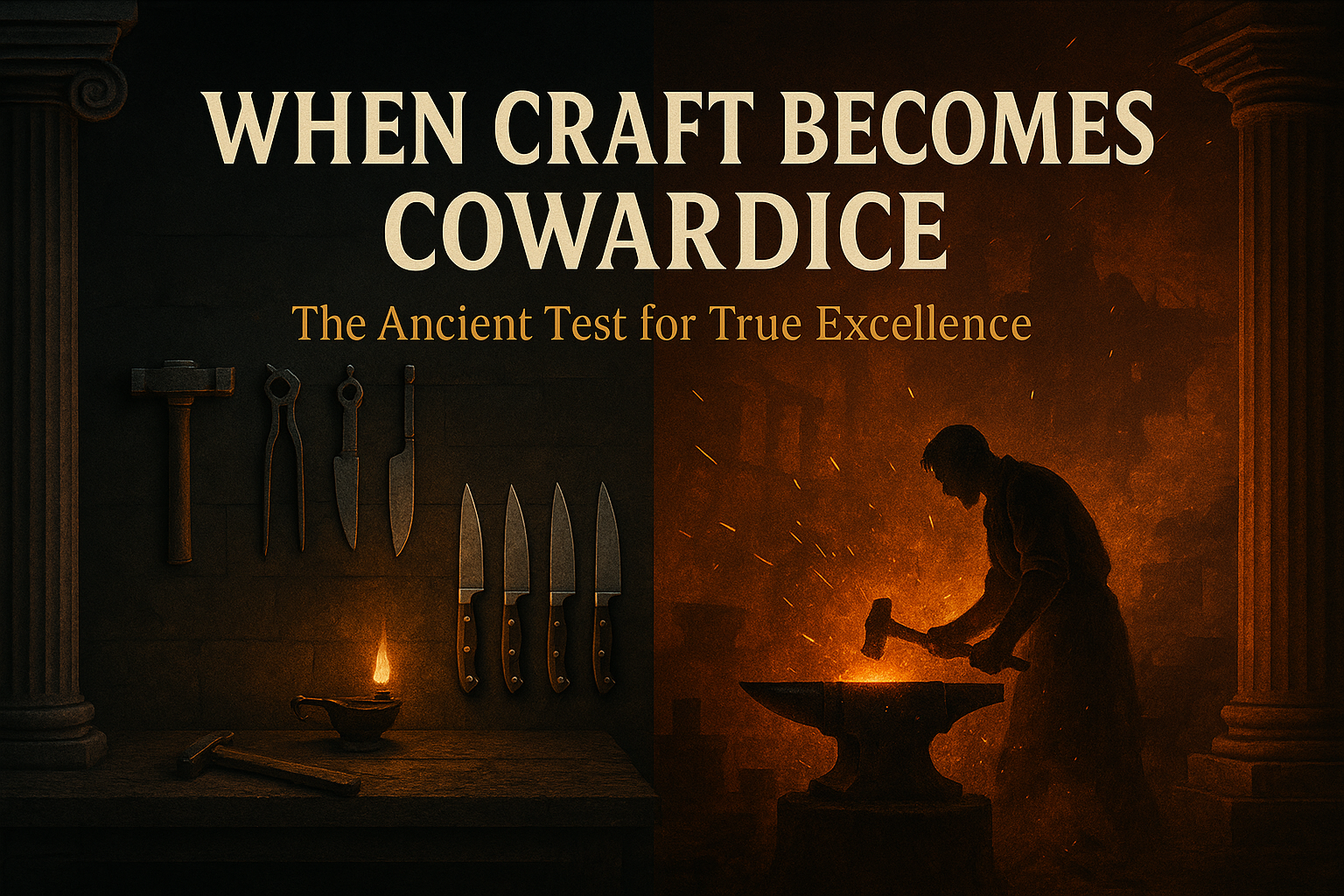 When Craft Becomes Cowardice: The Ancient Test for True Excellence