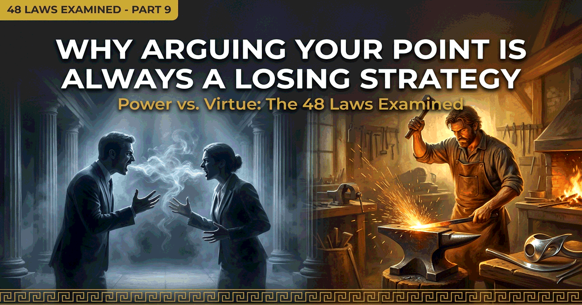 Why Arguing Your Point Is Always a Losing Strategy