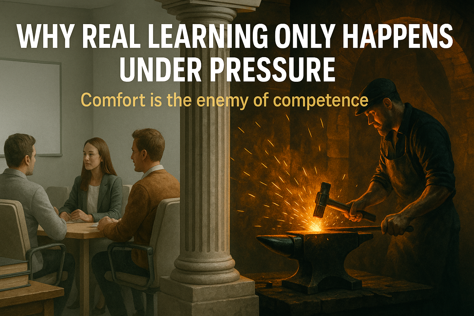 Why Real Learning Only Happens Under Pressure