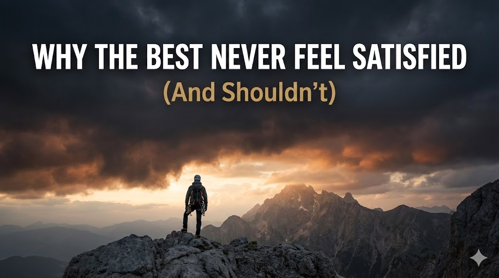 Why the Best Never Feel Satisfied (And Shouldn't)