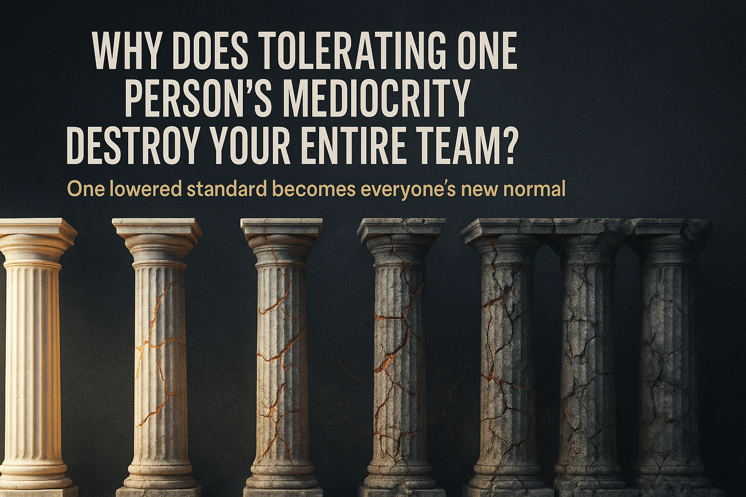 Why Does Tolerating One Person's Mediocrity Destroy Your Entire Team?
