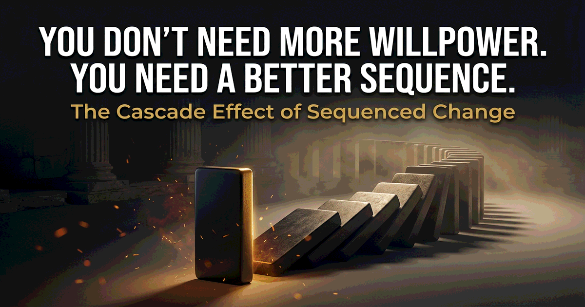 You Don't Need More Willpower. You Need a Better Sequence.