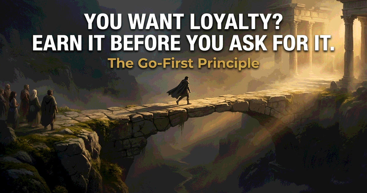 You Want Loyalty? Earn It Before You Ask for It.
