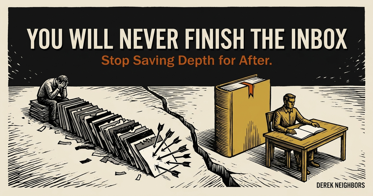 You Will Never Finish the Inbox. Stop Saving Depth for After.