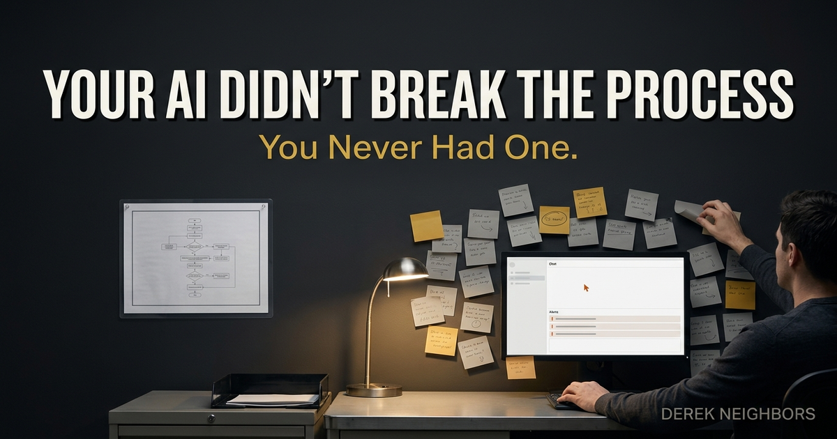 Your AI Didn't Break the Process. You Never Had One.