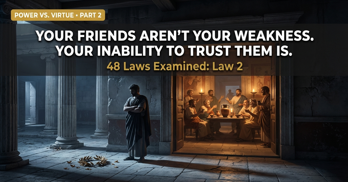 Your Friends Aren't Your Weakness. Your Inability to Trust Them Is.