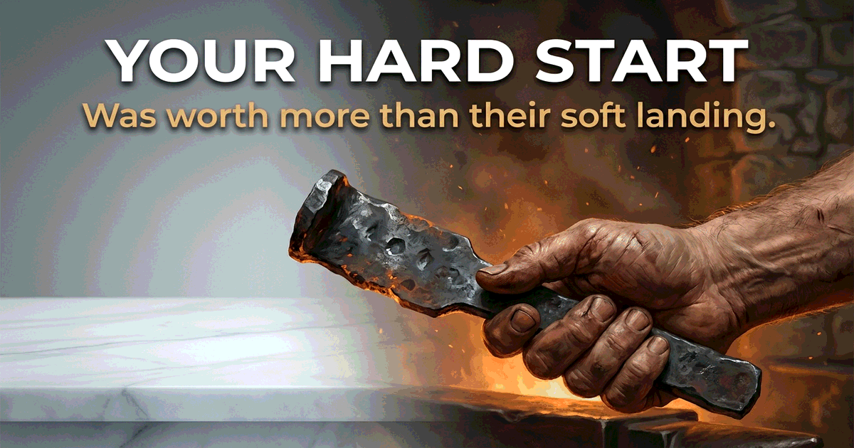 Your Hard Start Was Worth More Than Their Soft Landing