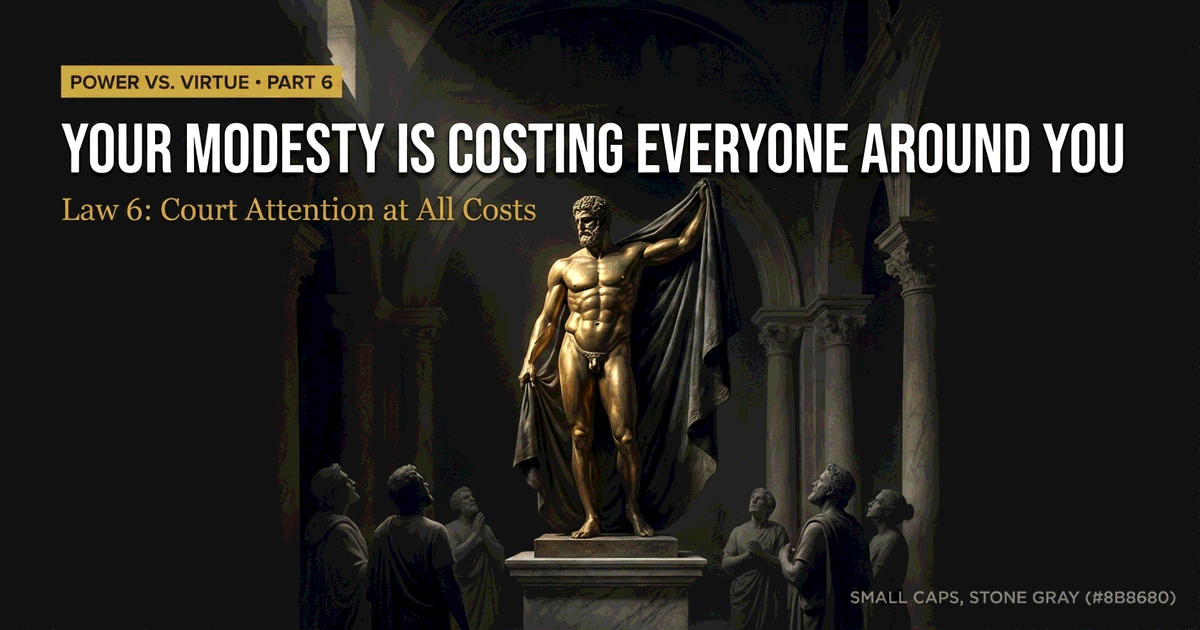 Your Modesty Is Costing Everyone Around You