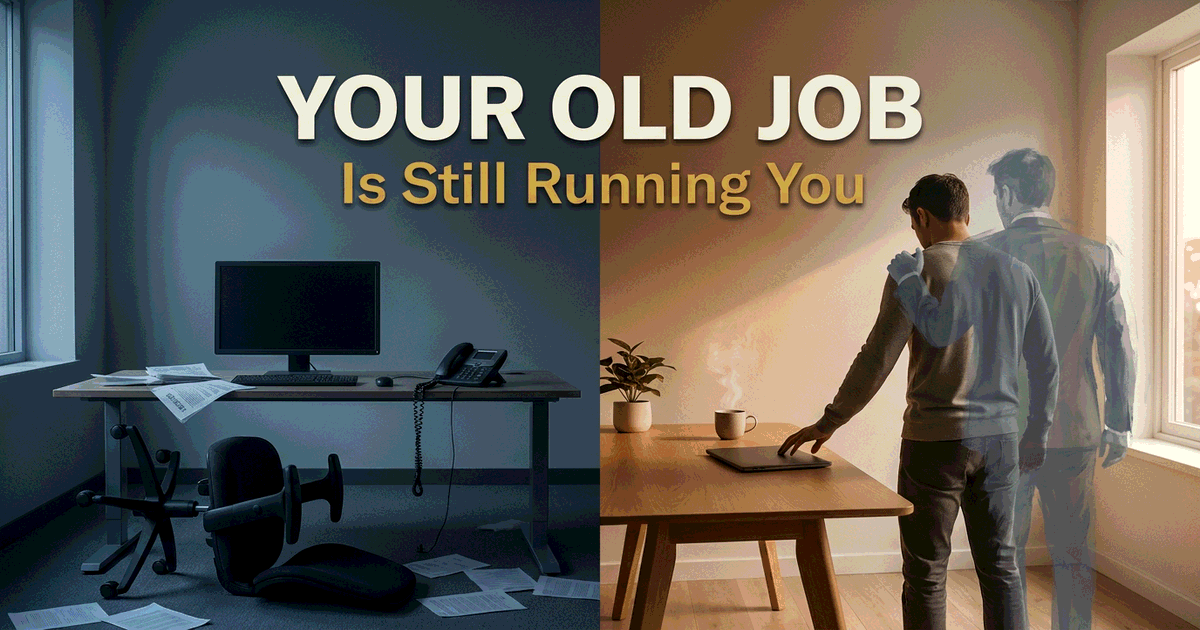 Your Old Job Is Still Running You. You Just Don't Work There Anymore.
