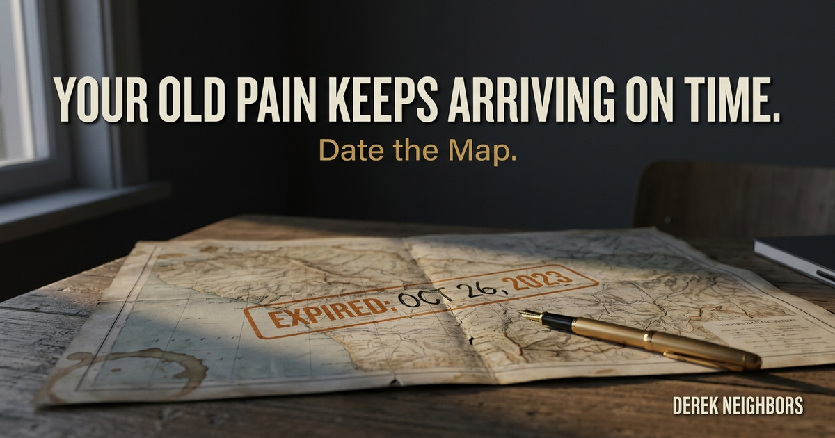 Your Old Pain Keeps Arriving On Time. Date the Map.