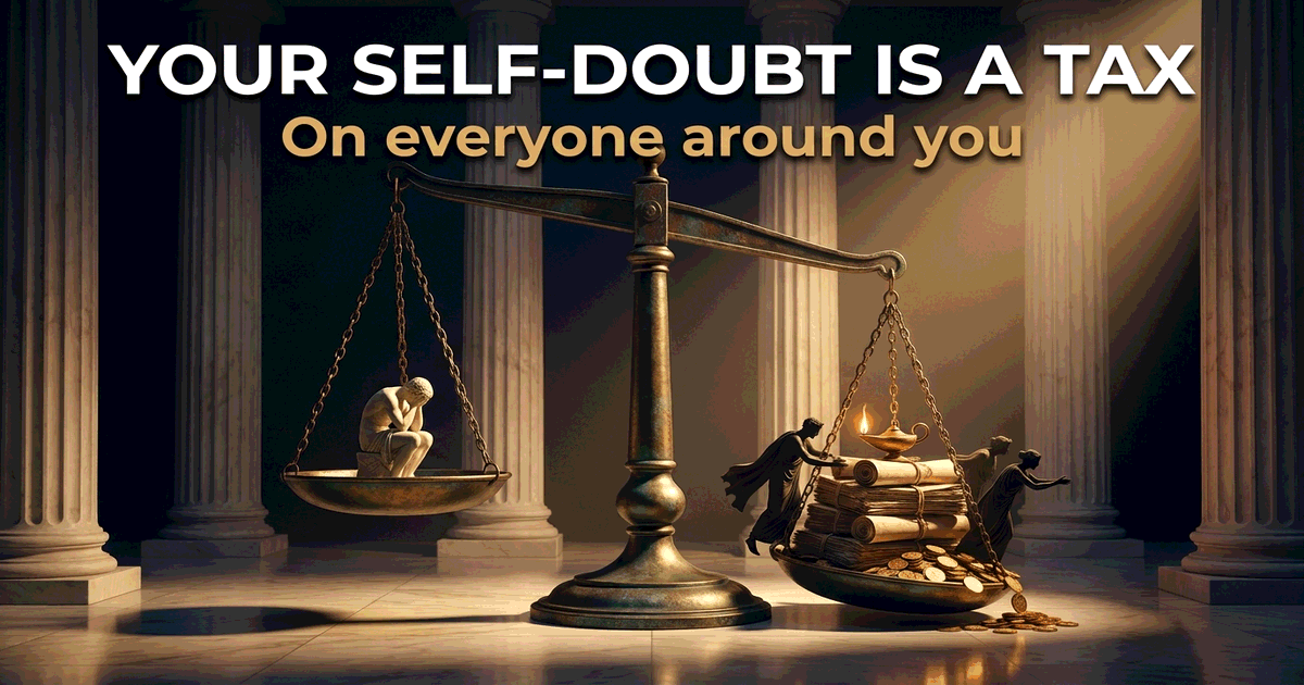 Your Self-Doubt Is a Tax on Everyone Around You