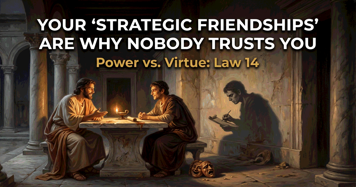 Your 'Strategic Friendships' Are Why Nobody Trusts You