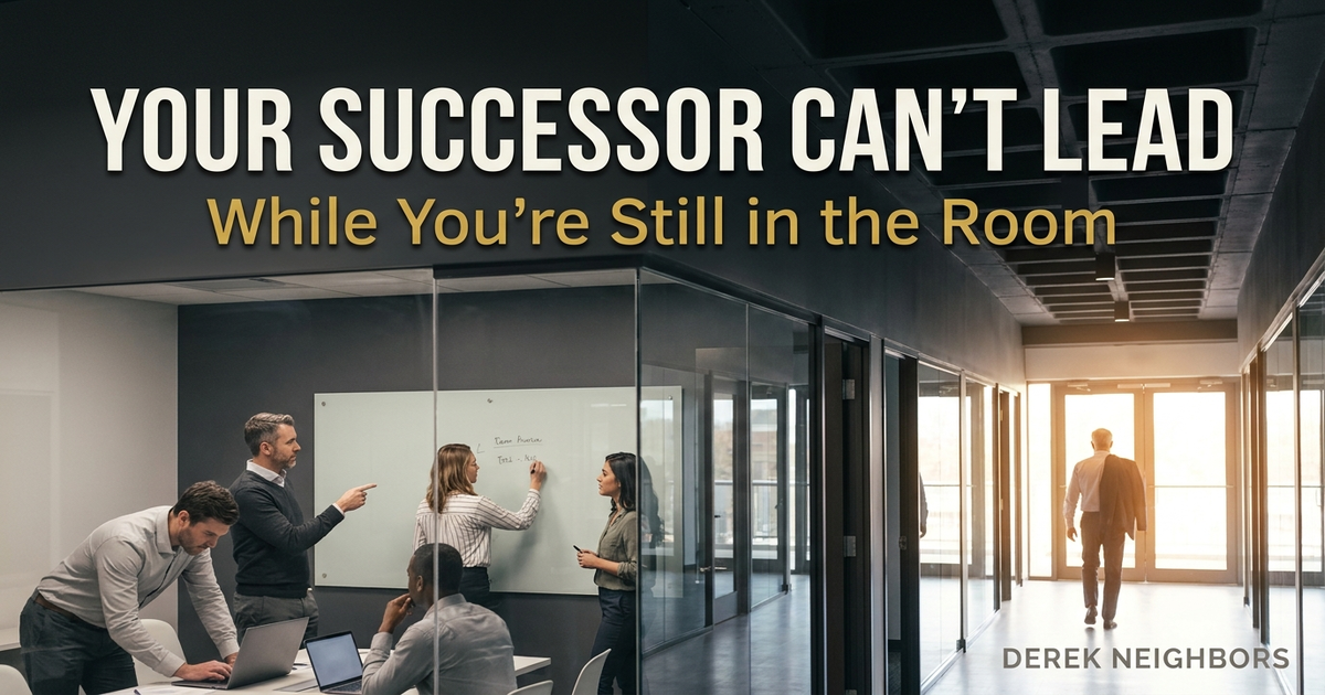 Your Successor Can't Lead While You're Still in the Room