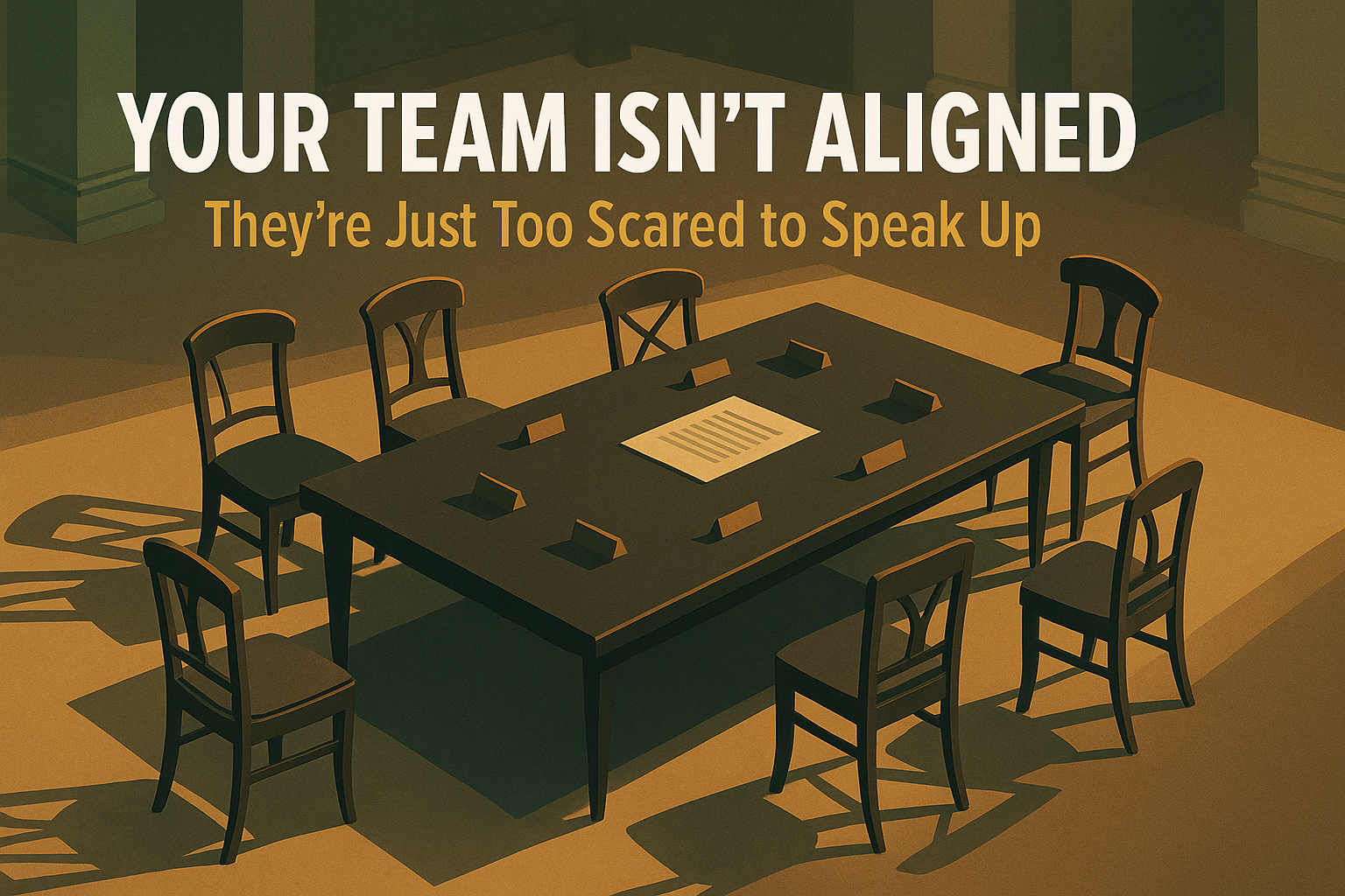 Your Team Isn't Aligned. They're Just Too Scared to Speak Up